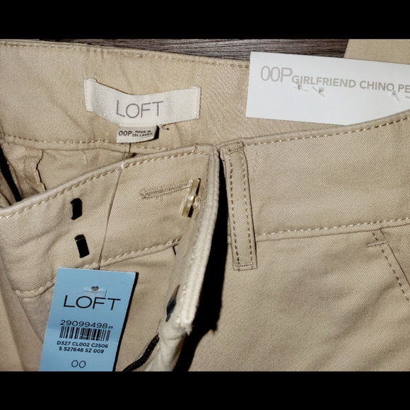 Loft Petite Girlfriend Chinos Size 00P - Picture 3 of 6